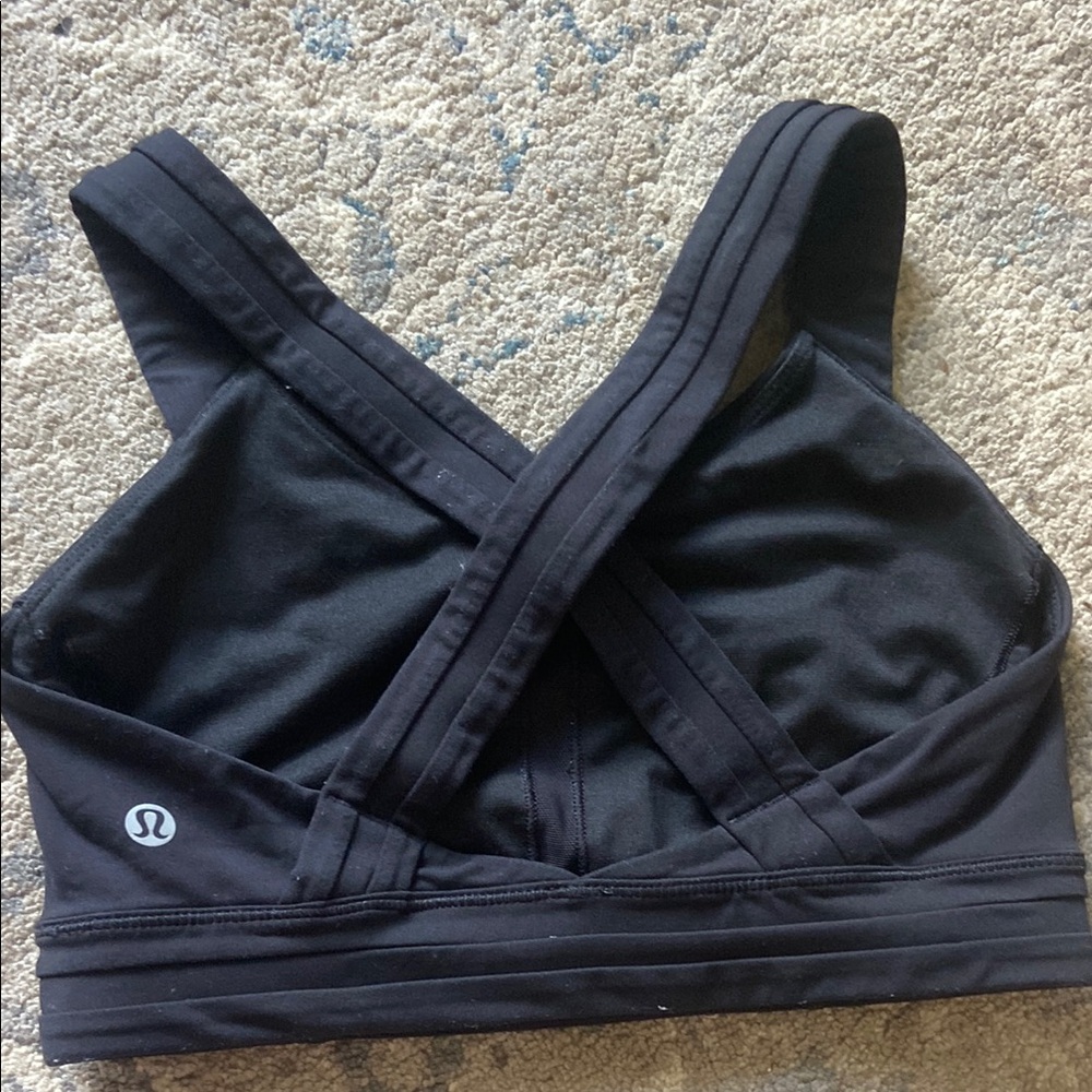 lululemon athletica Black High-Neck Sports Bra